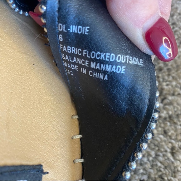 Lord & Taylor Design Lab Indie Studded Espadrilles Sandals 6 - Picture 9 of 11